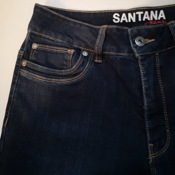 Santana Straight Fit Ladies Medium Wash Jean Capris - Picture 7 of 10